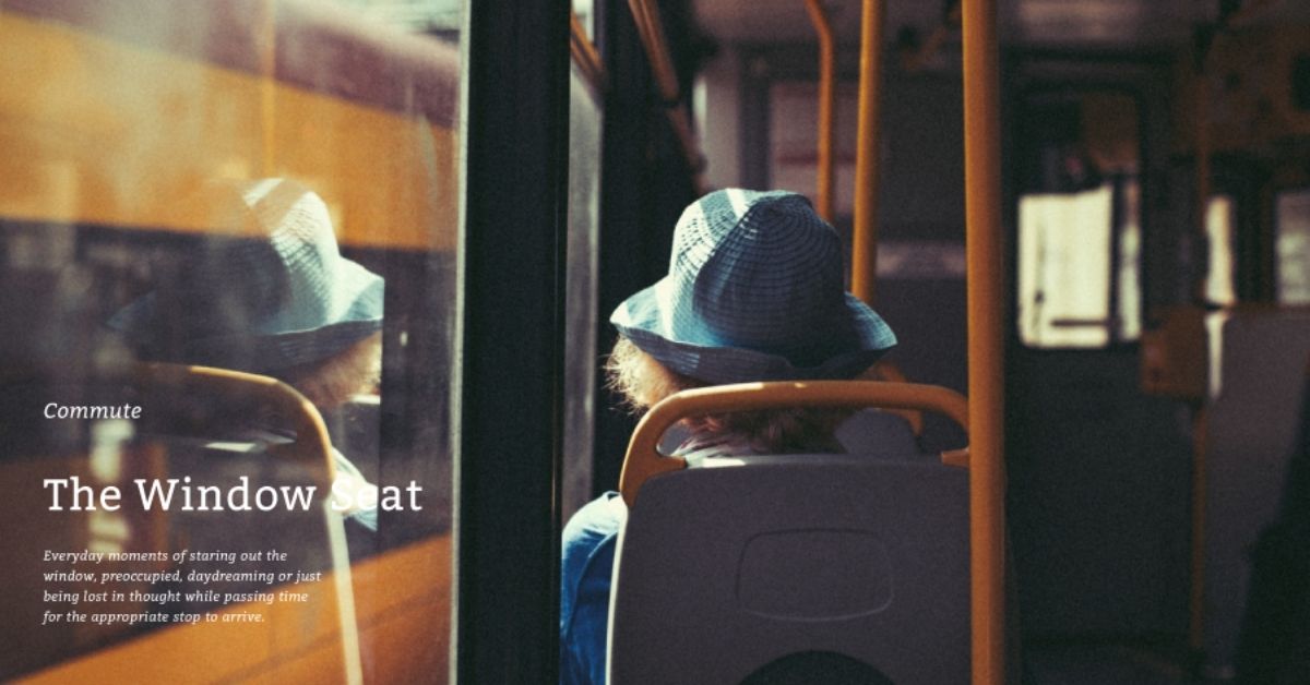 一上公車選靠窗座位，是屬於通勤人的奢侈與浪漫