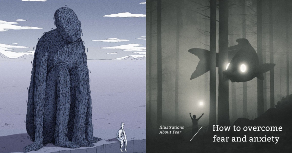 将恐惧转化为助力的3个插画作品，带给你直视内在脆弱的勇气