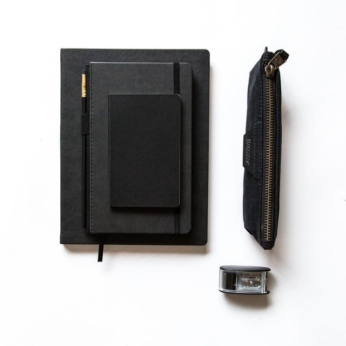 BLACKWING Black Clutch Notebook/ Dotted/ Set of 3