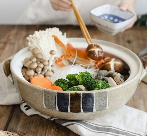 日本佐治陶器】和風十草土鍋