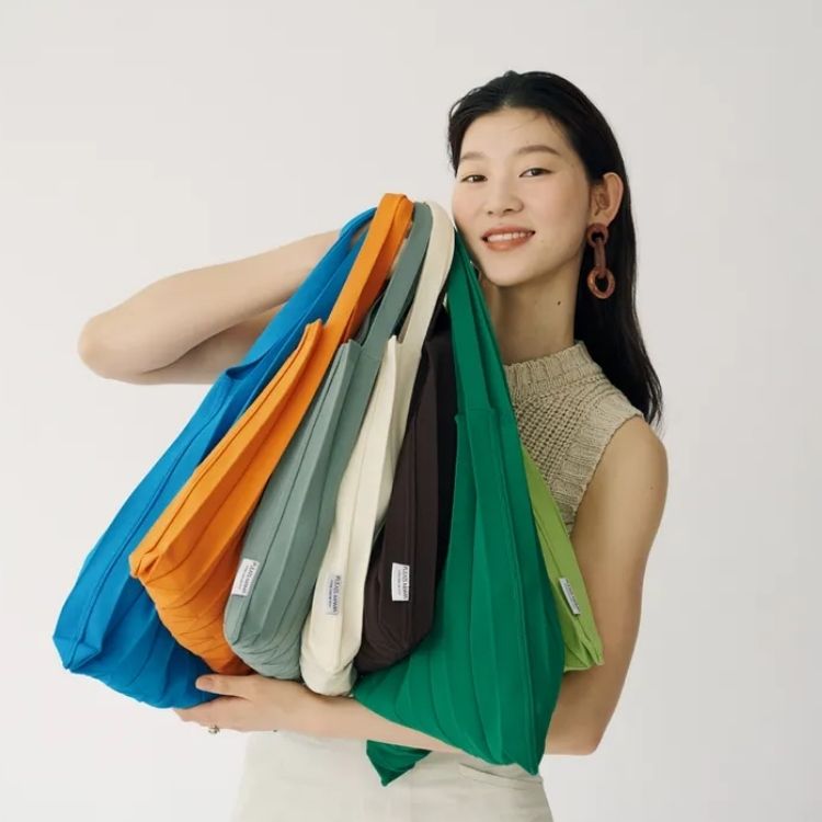 韓國品牌PLEATS MAMA 針織百褶環保袋