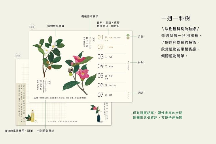 林務局2023台灣原生樹木周曆預購時間、設計介紹