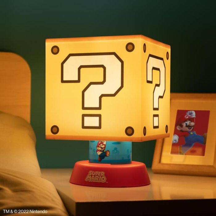瑪利歐3D問號方塊造型桌面燈