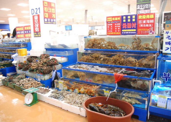 韓式料理 韓國首爾 鷺梁津水產市場
