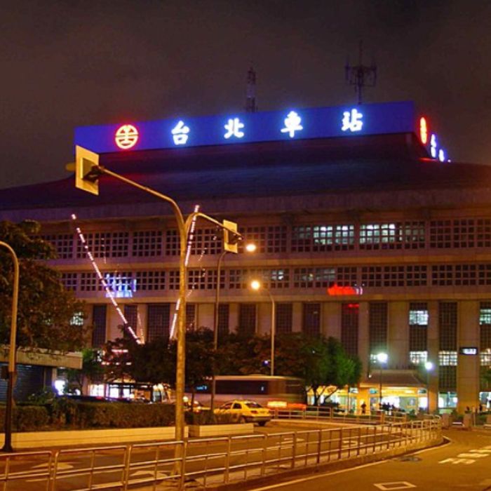 旧台北车站灯光