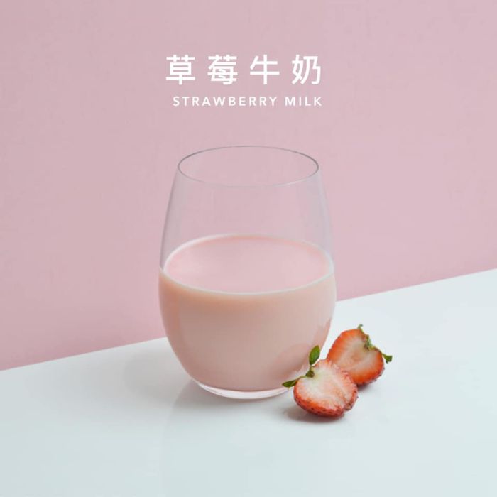 草莓牛奶乳清蛋白飲