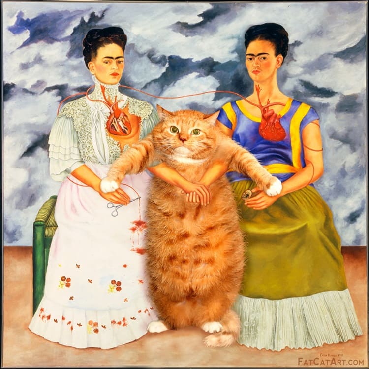Zarathustra 俄国 油画 插画 艺术 猫咪 喵皇 芙烈达 两个芙烈达