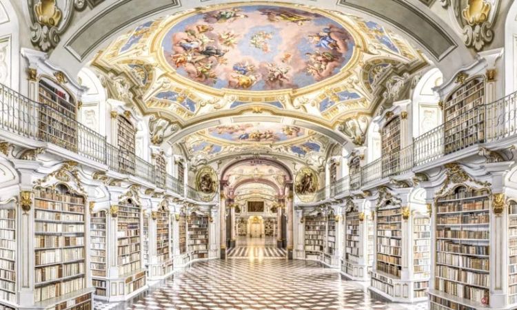 2025全球最美圖書館Top5：奧地利阿德蒙 阿德蒙修道院圖書館