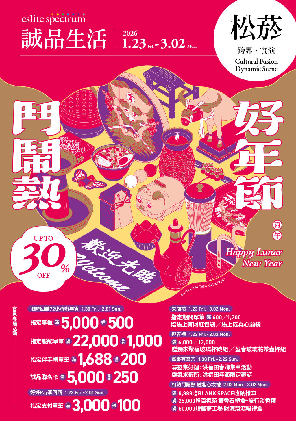 松菸｜2026 誠品生活好年節 鬥鬧熱