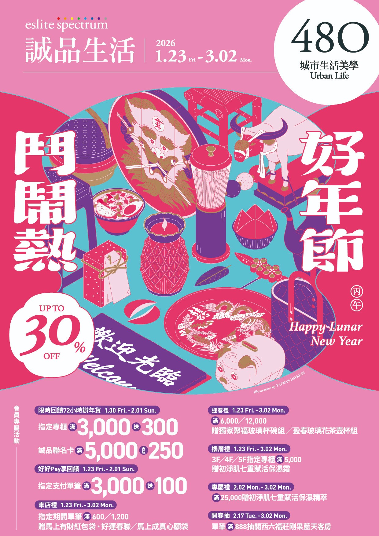 480｜2026 誠品生活好年節 鬥鬧熱