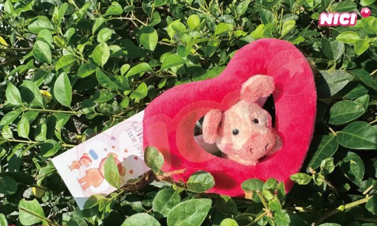 NICI心心相印小猪威比造型钥匙圈