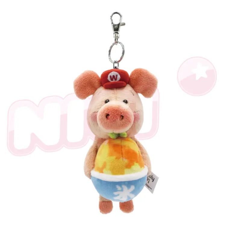 NICI芒果冰小猪威比造型饮料套钥匙圈