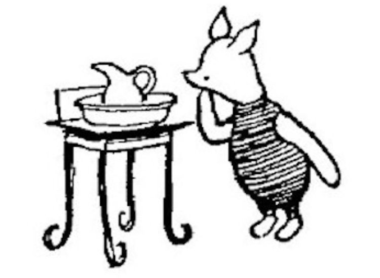 1926 年原版《小熊維尼》111頁的小豬