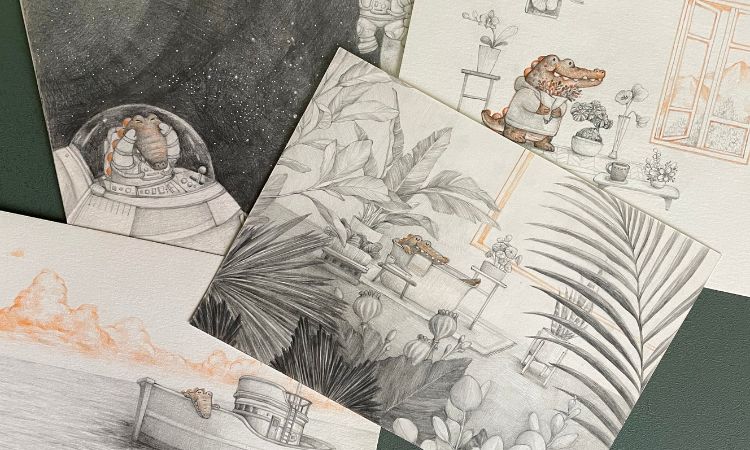 （最初的手繪素描圖）