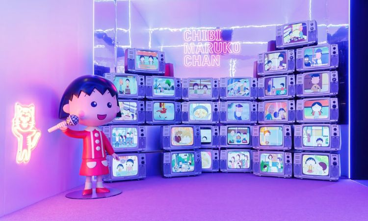 《櫻桃小丸子原作40週年特展》亮點三：絢爛光影特效，回味童年的電視時光